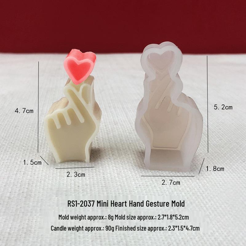 Gesture Candle Mold: Middle Finger Silicone Mold for DIY Creative Aromatherapy and Gypsum Cakes