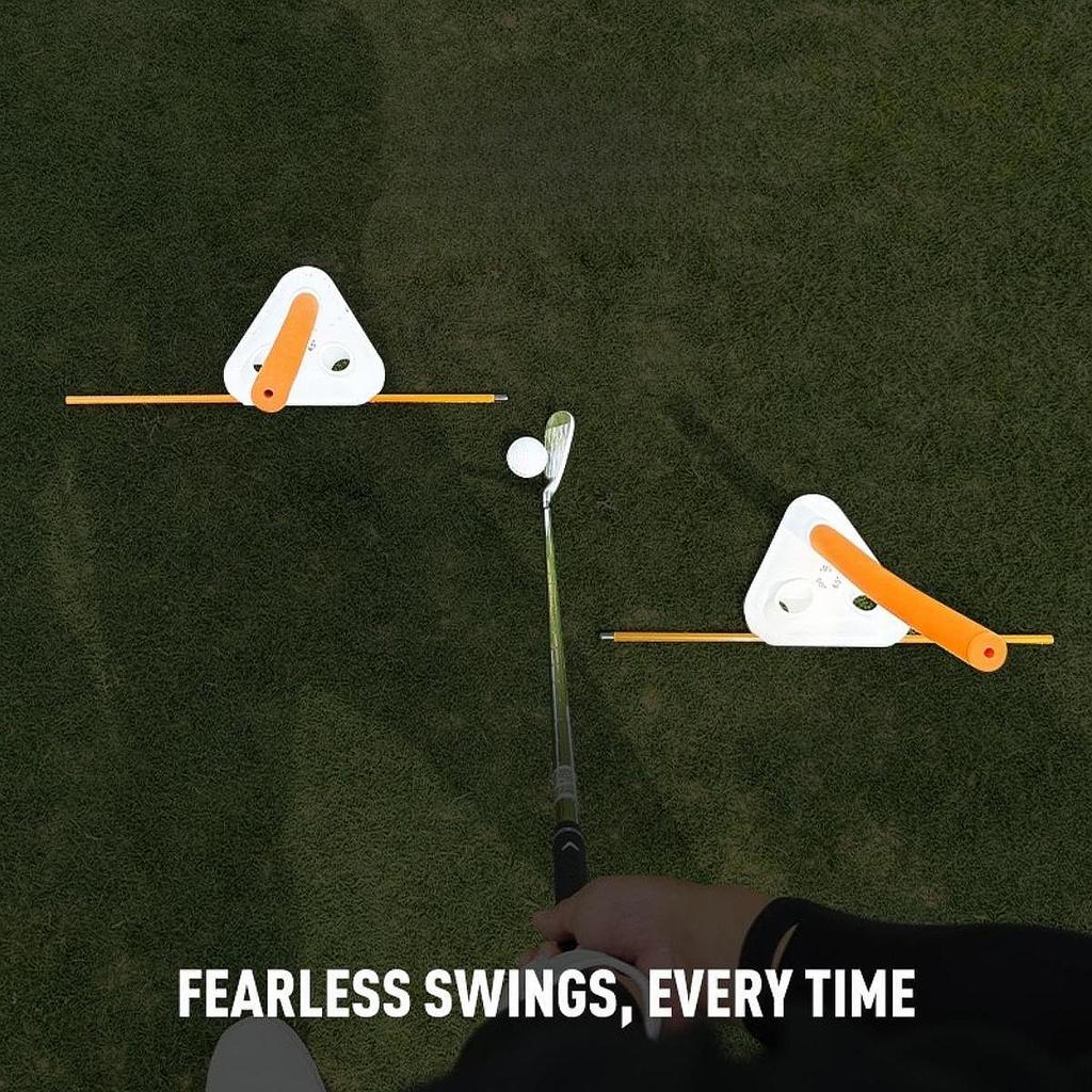 Golf Alignment Stick Holder Portable Swing Training Indoor Outdoor Backyard Golf Course Accessories for Beginner Gift Indoor