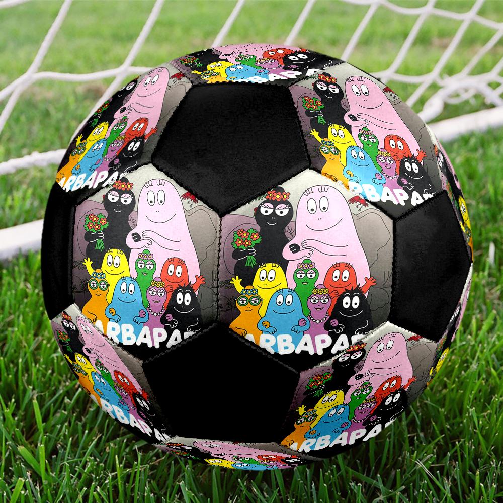 Barbapapa Theme Size 5 Soccer Ball, Suitable for Both Indoor and Outdoor Matches, a Gift Suitable for Everyone.