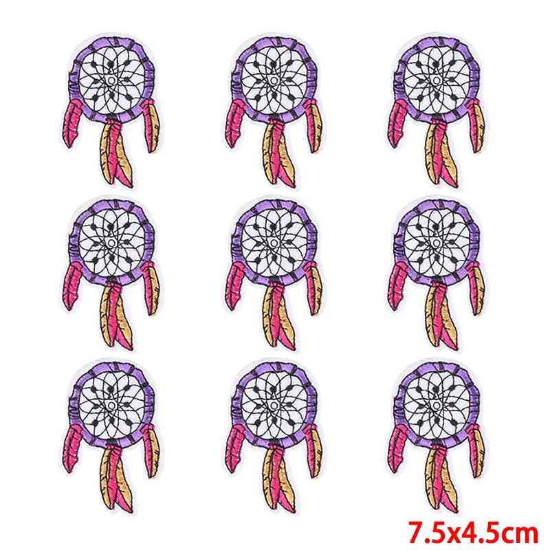 10 Pcs/lot Wholesale Embroidery Patch Iron On Patches For Clothing Patches On Clothes Jackets Decor Applique Sew Supplies