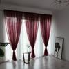 Sheer Curtains for Living Room Windows - Light Filtering Yet Private Voile Drapes | No Tools Needed Semi-Sheer