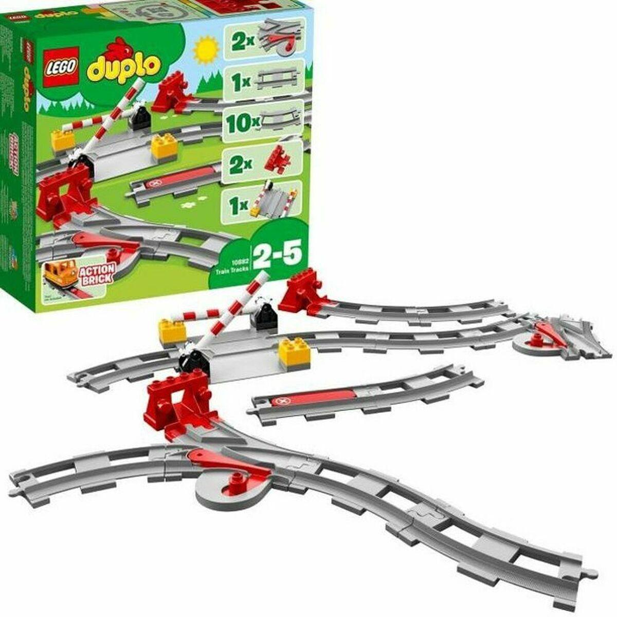 

Игровой набор LEGO DUPLO Мой город 10882 Рельсы поезда TU прозрачный