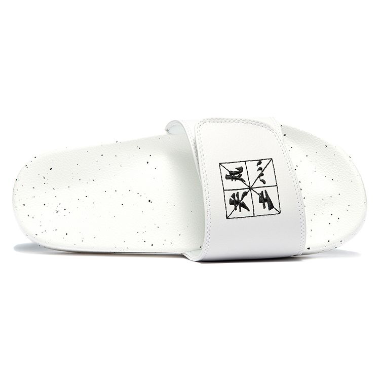 Li Ning Hot Velcro Silent Slide Sandals Women Sandals White AGAQ026-1