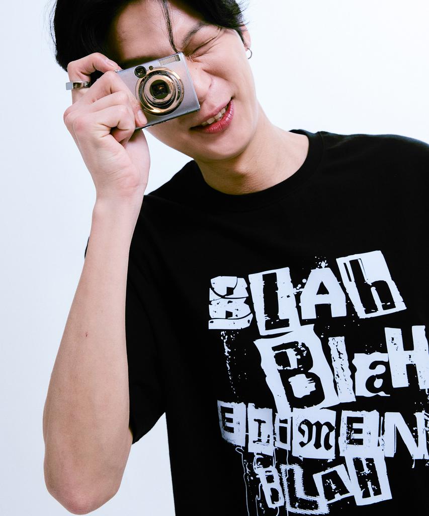 ELIMENO [Set] El Grunge Graphic Short Sleeve T-Shirt 2-Piece Set (Type A)