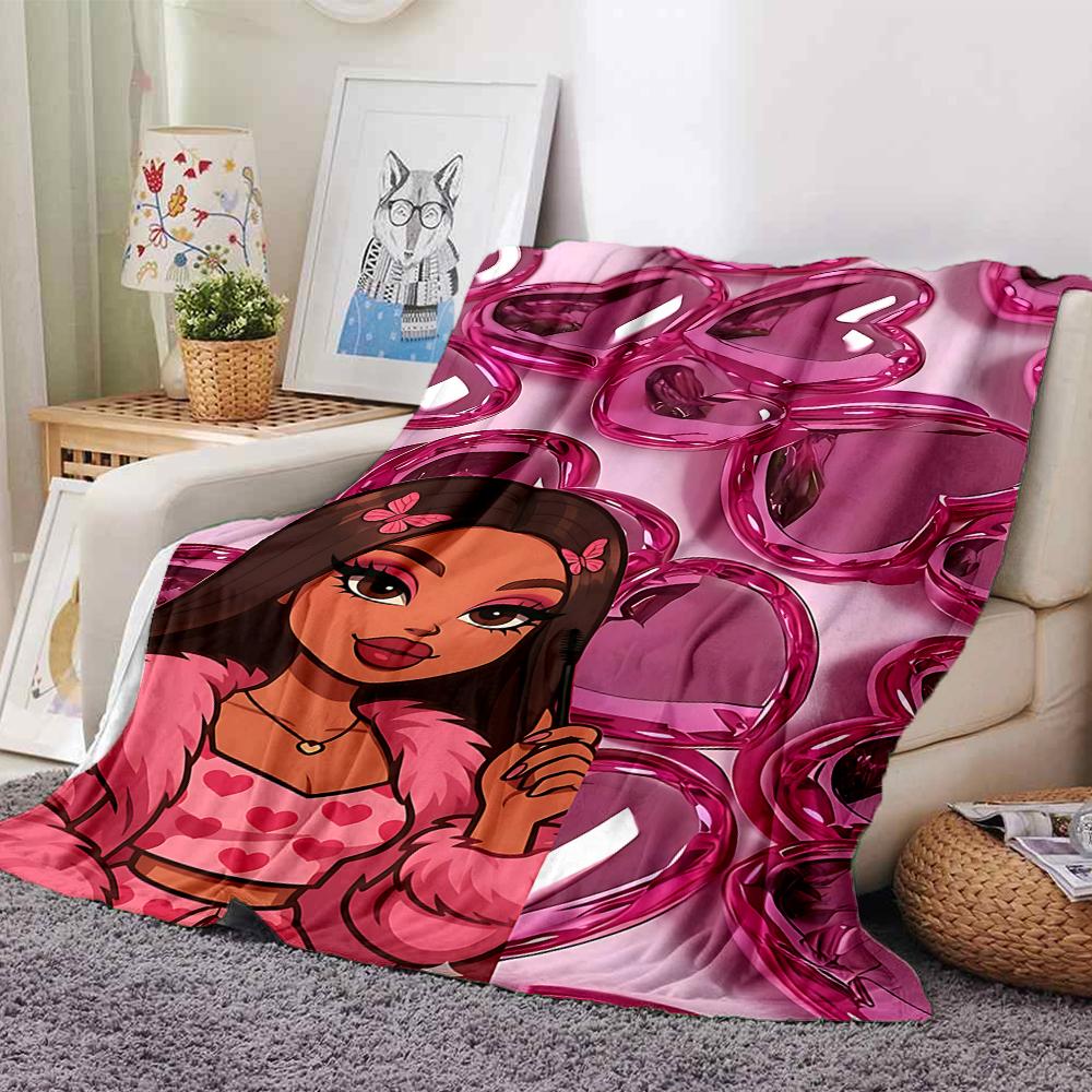 1Pc Purple Fashion Fantasy Blanket For Couch Bed Plush Cozy Fuzzy Blanket Super Soft Warm Blankets For Fall And Winter 091836