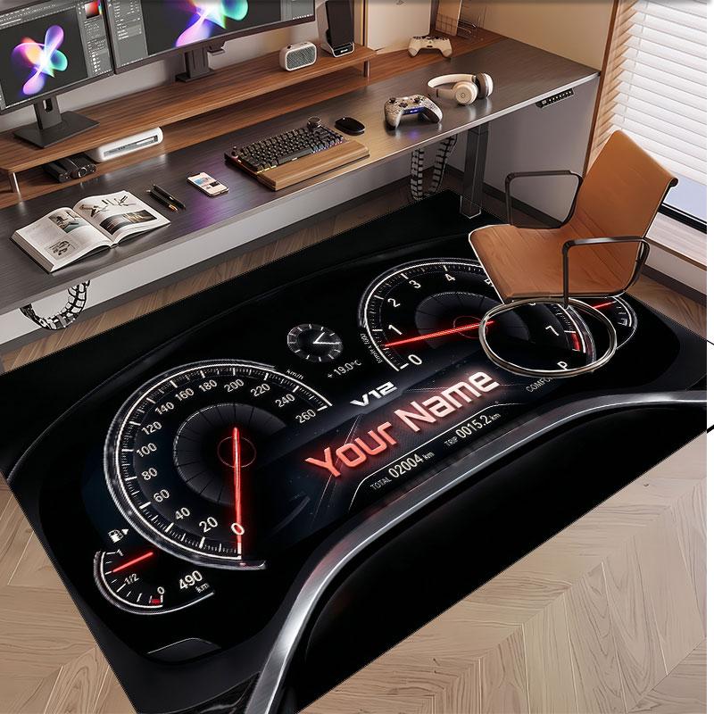 Other Similar Designs Theme Soft Crystal Velvet Rug Custom Name & Text Print Non Slip Floor Rug for Bedroom Living Room