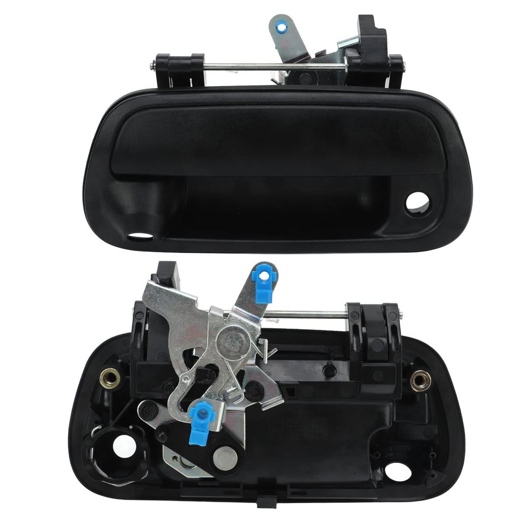 Comfortable-Grip Primed Black Rear Tailgate Door Handle Replacement, Made of PC, ABS, and Metal for Tundra 2000-2006