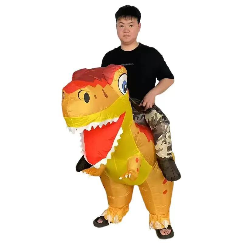 Costume Gonflable Dinosaure Alien Halloween Très Vendu - Tenue Poupée Drôle Créative pour Spectacles et Maquillage