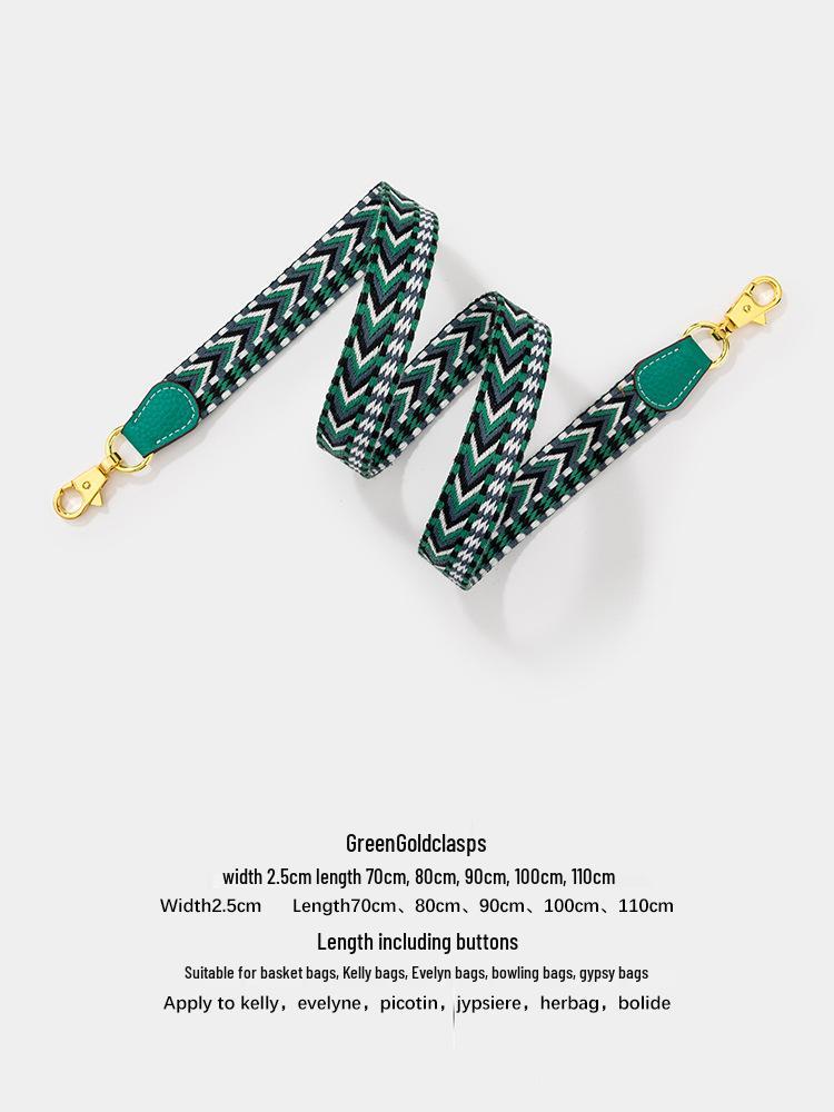 Fashion Cotton Webbing Strap for Kelly or Evelyn Crossbody Bags