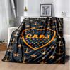 Cabj Flannel Blanket Soft Warm All-Season Throw, Design for Camping, Car Travel, Hiking Sofa, Bed, Office Perfect Gift for Parties