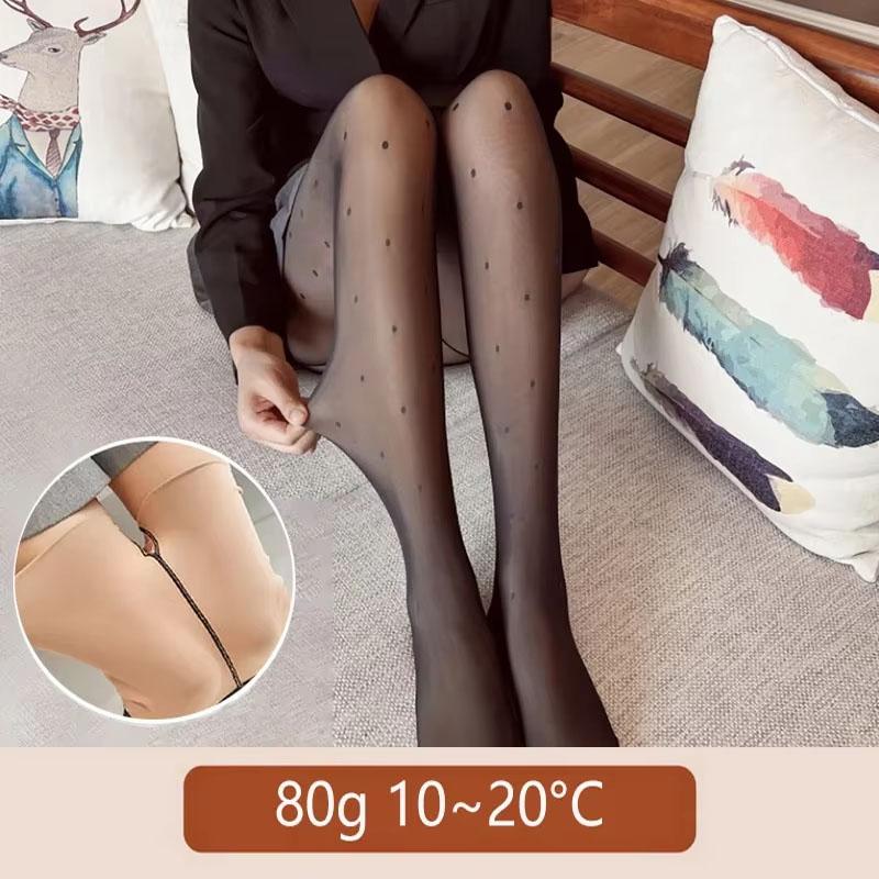 

300g Women s Leggings Sexy Butterfly Print Thicken Fleece Warm Pantyhose Winter Translucent Stocking Thermal Elasticity Leggings One Size