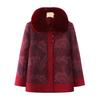 Grandma's Autumn and Winter Jacket Middle-aged and Elderly Women's Clothing New Chinese Style Festive Top Plus Velvet Old Lady's Hair