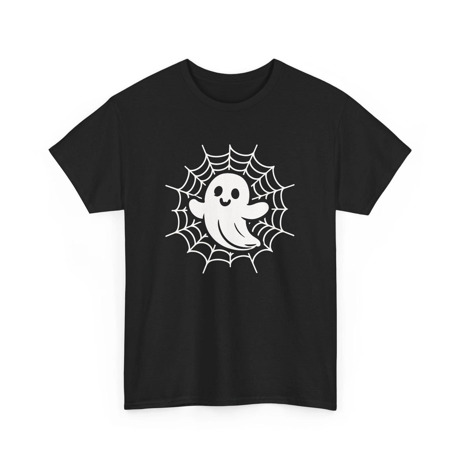 Spooky Ghost Graphic T-Shirt | Creepy Halloween Tee | Haunted Vibes Shirt XL