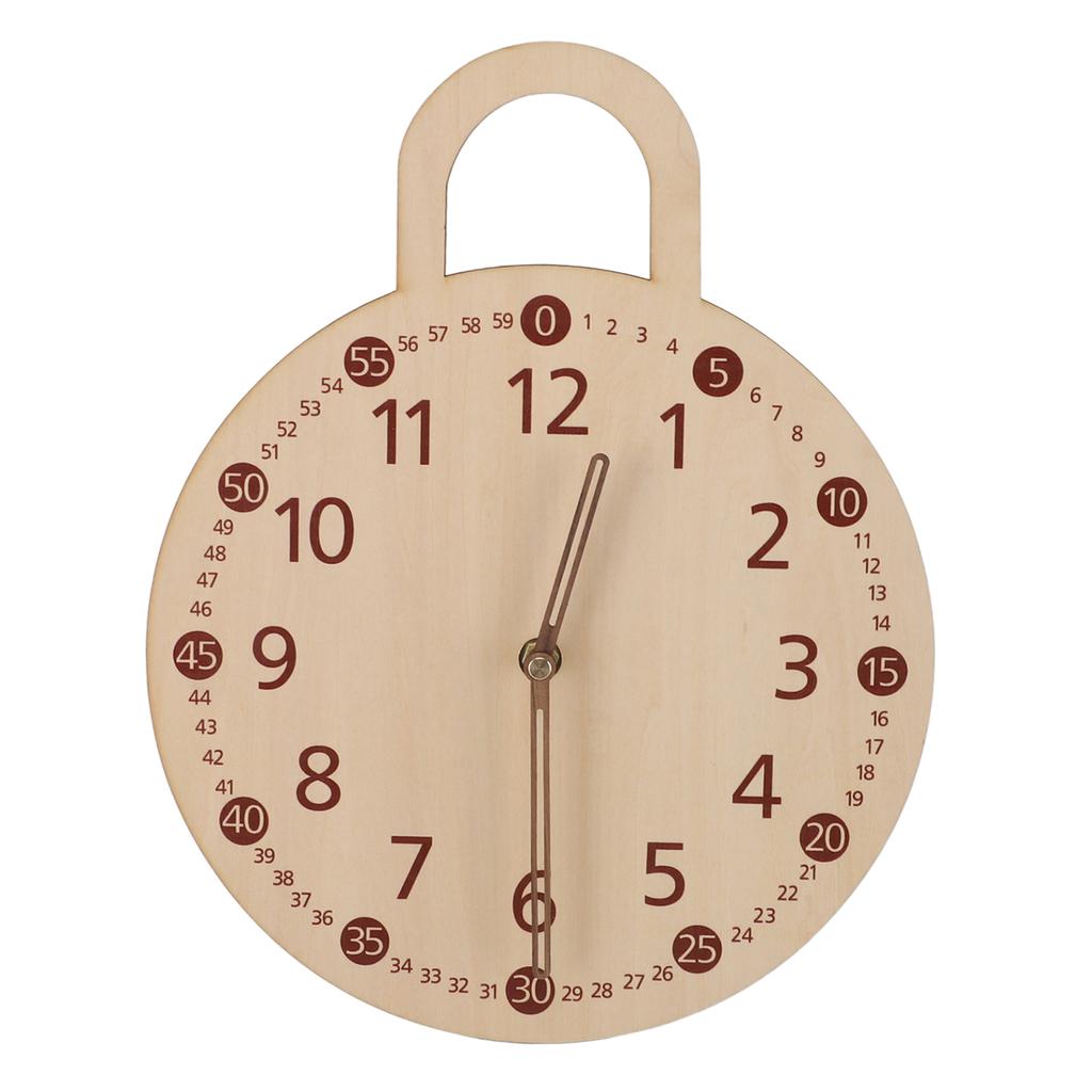 Vintage Dekoratif Saat Ihlamur Kontraplak Minimalist Sessiz Çiftlik Evi Duvara Monte Saat Ev için