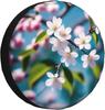 Cute Flower Printed Car Spare Tire Cover Sun Protector Waterproof Wheel Cover Fit For Trailer Rv SUV Truck And Many Vehicle