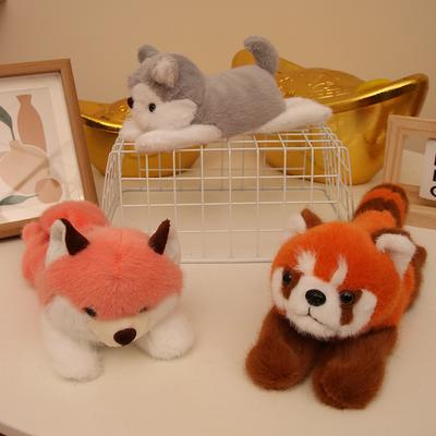 Cute Animal Pants Circle Fox Raccoon Husky Doll Bracelet Doll Plush Toy Children's Wrist Circle