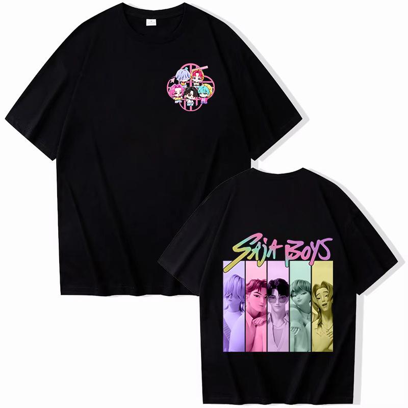 16 Colors Kpop Demon Hunters T-Shirt Kpop Women Men Casual Oversized Y2k Short Sleeves Loose Male Female Clothing Top