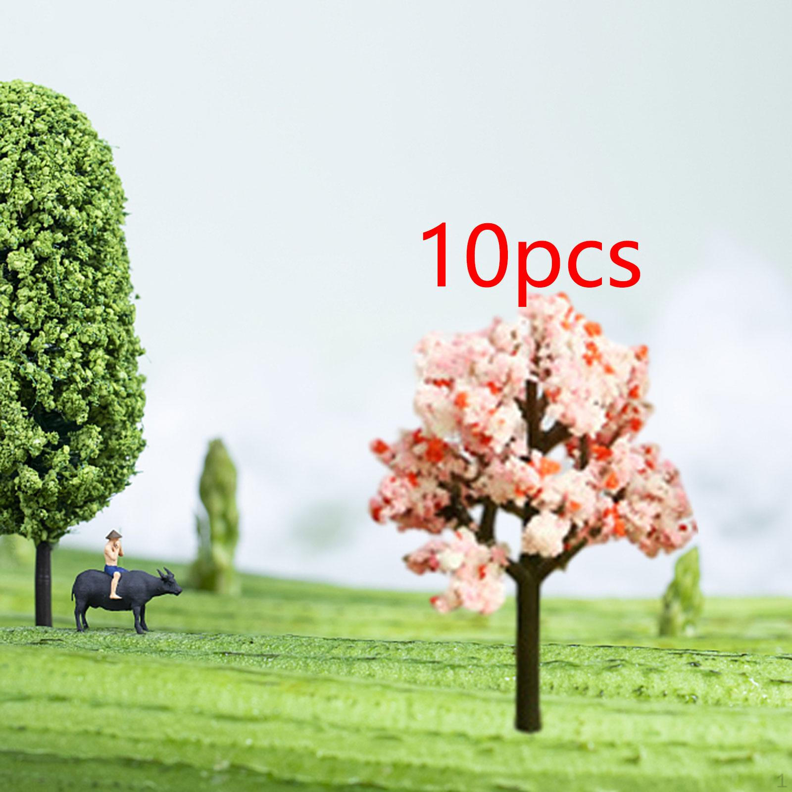 

10 Miniature Plants for Building Layouts And Train Scenes 6.5 cm Height