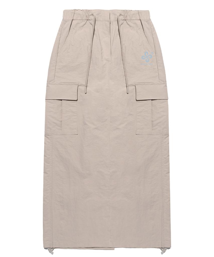 Bibalabida Clubs Nylon Cargo Long Skirt