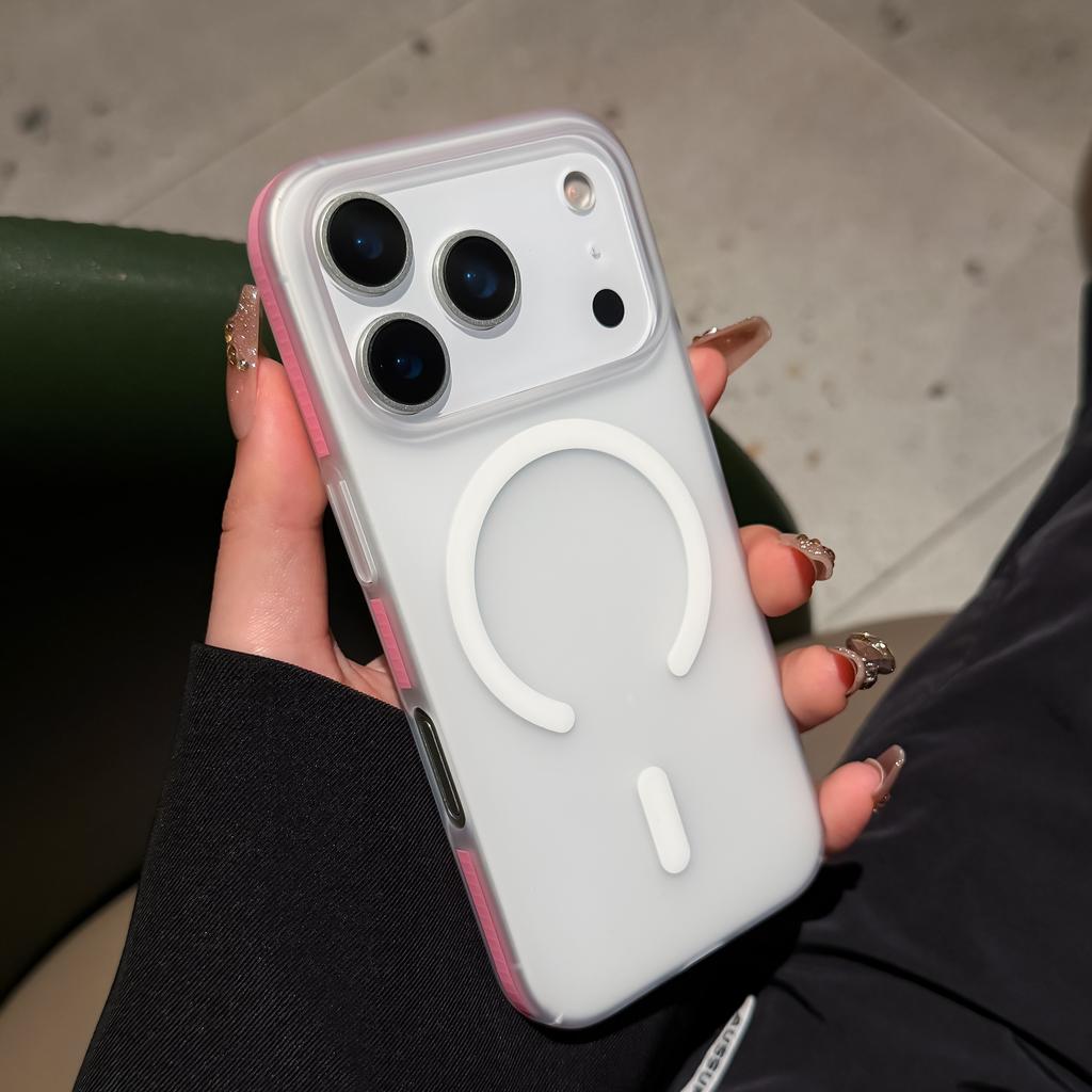 Luxuriöse Ultradünne Nano Matte Durchscheinende Harte PC Handyhülle für iPhone 17 Air 16 15 14 Pro Max Für Magsafe Kabellose Ladehülle