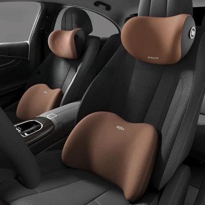 Poggiatesta per auto/Supporto lombare Cuscino per il collo dell'auto Cuscino per la vita Schienale del sedile del conducente Cuscino per auto Supporto lombare per la guida Supporto per la vita