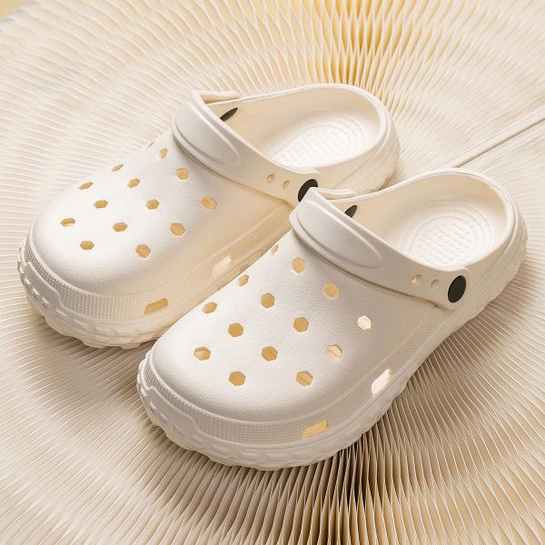Men's 2024 EVA Anti-Slip Closed-Toe Beach Shoes - Odor-Resistant Summer Slippers for Couples