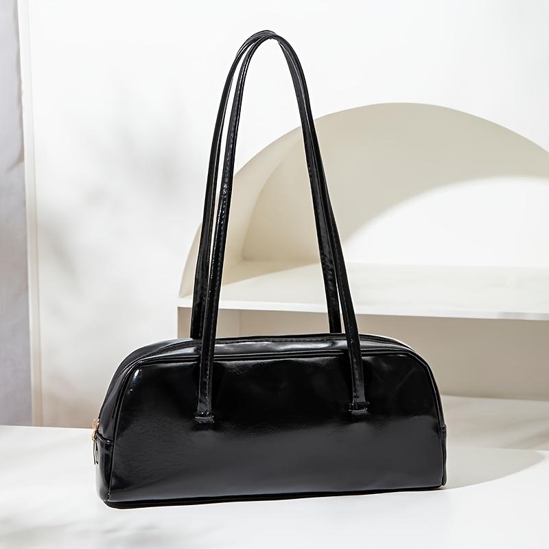 

New Fashion Individual Shoulder Bag, Fixed Long Strap Zipper Closure, Versatile Women s Bag for Party Travel Work чорний