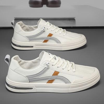 Student Xiaobai Men's Shoes 2024 Spring and Summer New Work Versatile Sports Board Shoes Casual Trend One Pedal White Shoes
