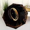 Lord of the Rings: One Ring Gold with Elvish ScriptUmbrella, Portable 3-Fold Compact Umbrella for Men & Women Gift