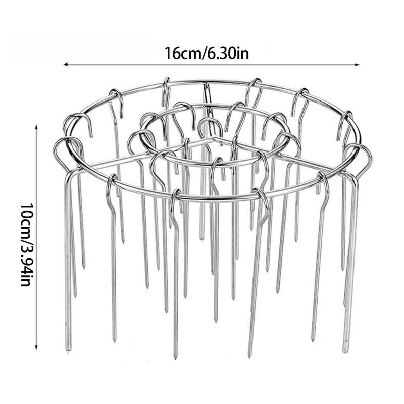 Space Saving Grill Detachable Vertical Barbecue Skewer Bracket Baking Needle Practical BBQ Tool Air Fryers Accessories