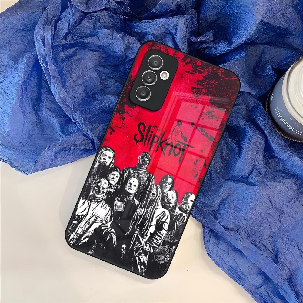 S-Slipknot Popular Band Phone Case for Samsung S25 S24 S30 S21 S23 S20 S22 Fe S10 E S9 Note 20 Pro Ultra Plus Glass Cover
