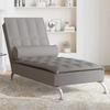 VidaXL Massage Lounge Chair with Taupe Fabric Bolster, Long Sofa Chair, Bedroom Lounge Chair, Chair of 379447