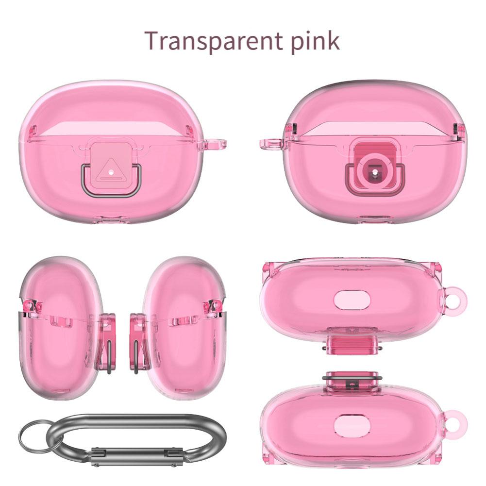 

1 Pcs Headset Transparent Silicone Protective Cover Waterproof Stain-Resistant For SHOKZ Open Dots ONE Headset Waterproof прозорого рожевого кольору