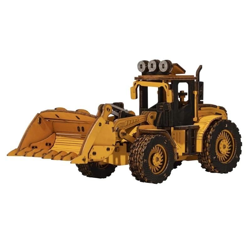 

Tsukurunsu® [Official Japanese sales/Japanese instruction manual included] Robotime 3D wood puzzle Working car series series (front end loader)