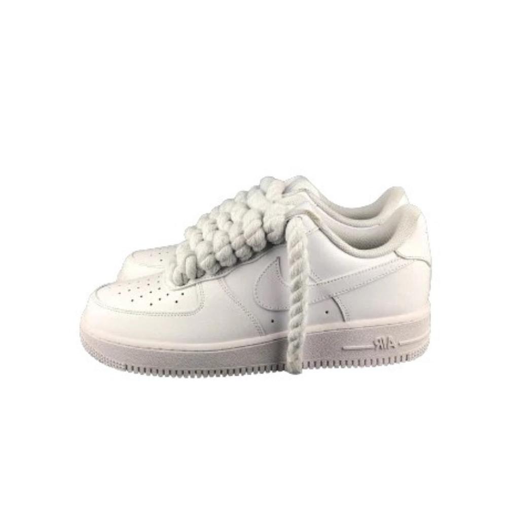 Nike Air Force 1 Custom Lacet Corde Blanche