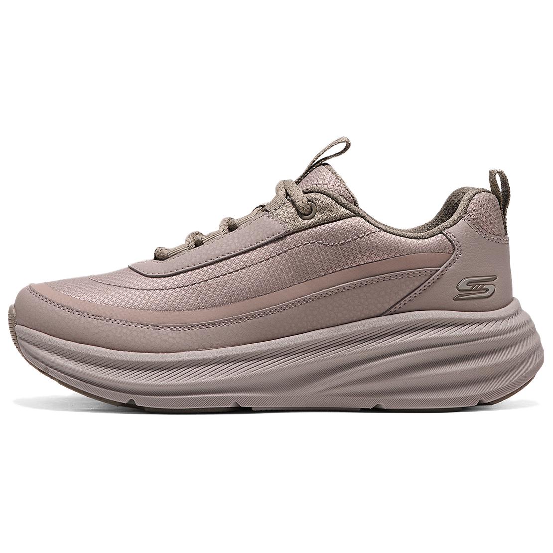 Skechers Bobs Sport Comfortable Versatile PU Mesh Breathable Height-Increasing Running Shoes Women sneaker Dark-Gray Brown 117767-DKTP 35