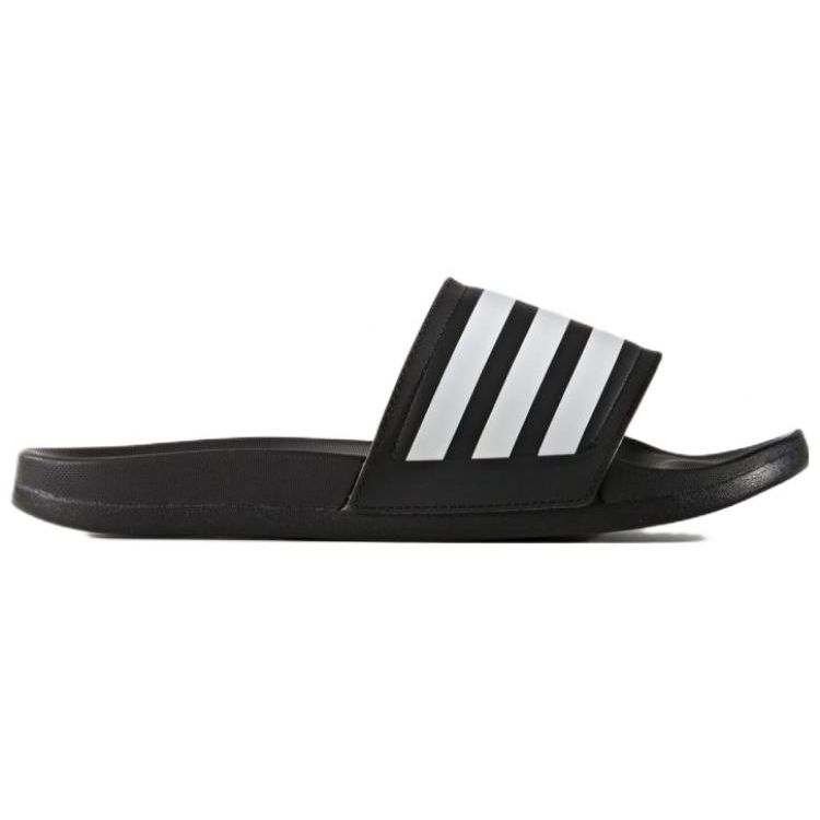 Adidas Adilette Comfortable Durable Slippers Women Footwear Black White BA9300