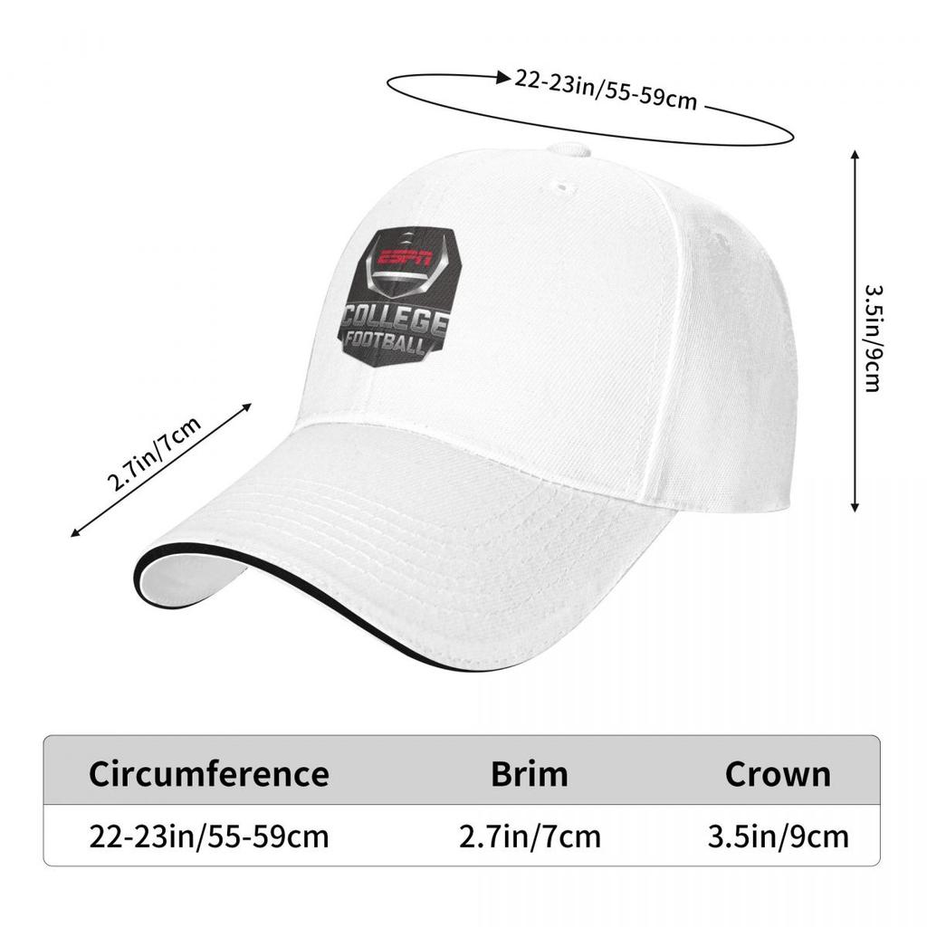 Unisex Baseball Hats ESPN College Football 2 Outdoor Streetwear Summer Sports Baseball Caps Cap Casquette Polychromatic Hats