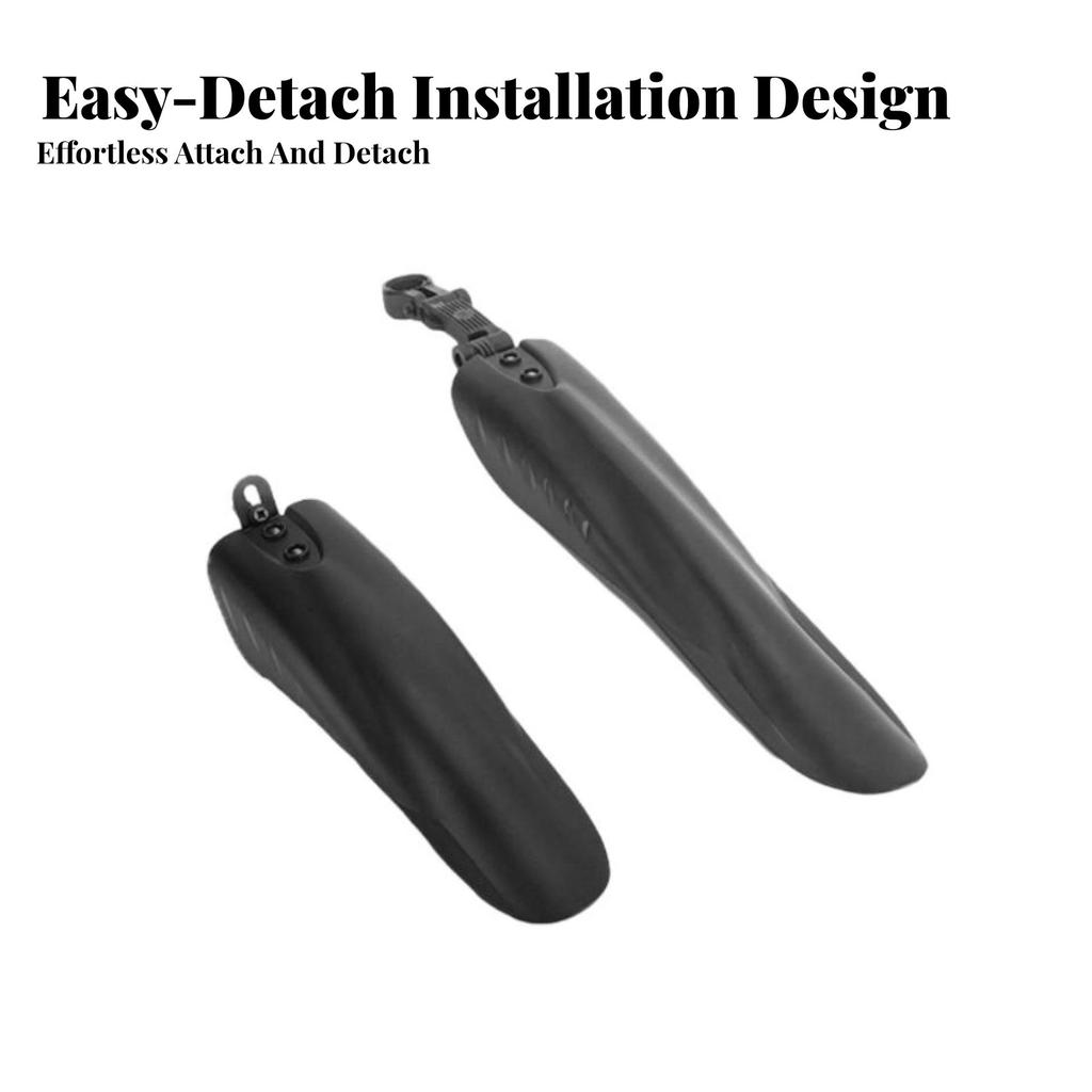 2 Pieces Mountain Bike Fenders Thickened Material Front And Rear Bike Mudguards Mountain Bike Mud Flaps Long-Lasting