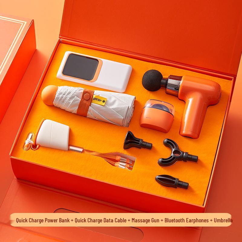 Exquisite Employee Gift Set: Coffee Cup & Massager