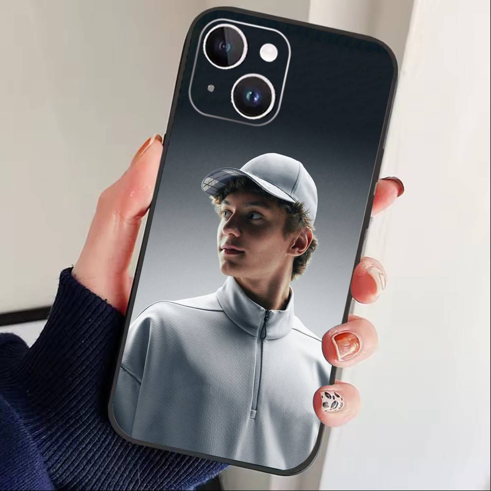 L-Kimi Cool A-Antonelli Phone Case For iPhone17,16,15,14,13,12 Plus,Max Soft Silicone Black Cover