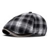 Vintage British Plaid Patchwork Newsboy Cap for Women  Suitable for All Occasions-Intimate Design, Enjoy The Comfort of The Hat