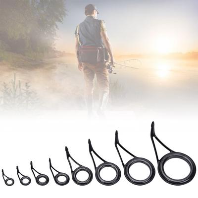 Accessories Stainless Steel Fishing Rod Guide Tip Wire Loop Eye Guide Fishing Pole Circle Ring