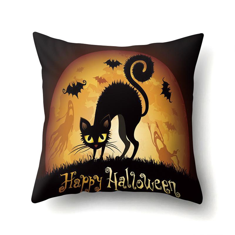 

Хэллоуин Полиэстеровая наволочка Подушка для поясницы автомобиля Тыква Чехол для подушки дивана Офис Гостиная Наволочка Pillow core not included