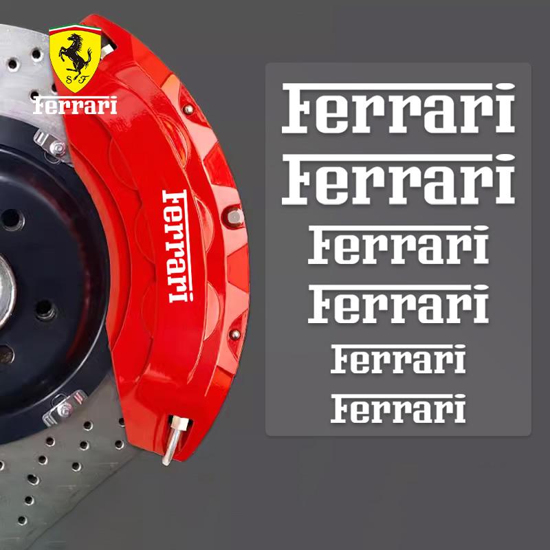 6KS/Sada Samolepky na brzdové třmeny Ferrari Znak na auto Brzdy Dekorativní samolepky Pro Ferrari 308 GT4 328 GTB GTS F355 360 Příslušenství