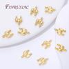 18K Gold Plated 2-row Connectors For Jewelry Making,Brass Connectors For Bracelets Accessories,DIY Necklaces Findings