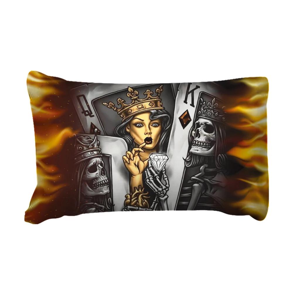 Totenkopf Bettwäsche Diamant Queen Bettdeckenset Luxus Bettwäsche 3D Totenkopf Bettbezug Set Super King Queen Bettdecken und Bettwäschesets