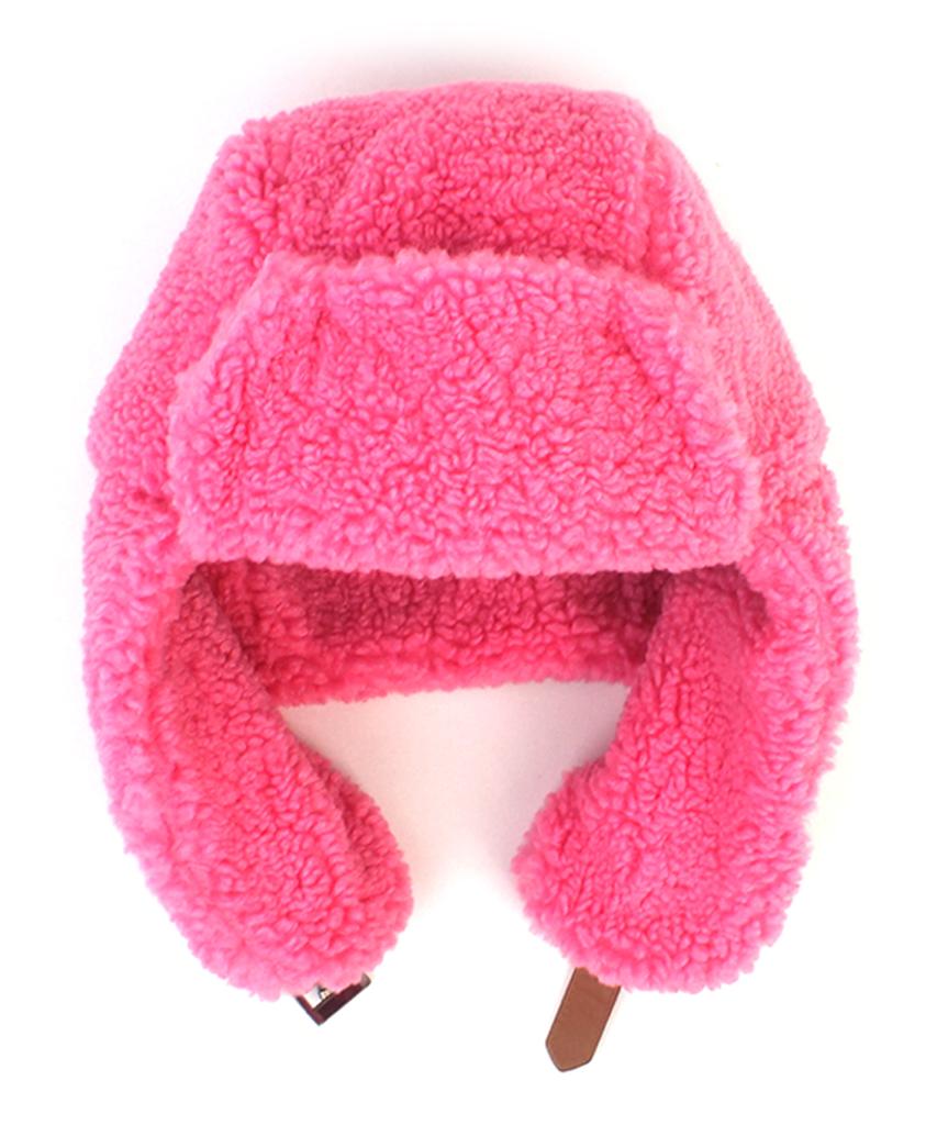 Yunibeosyeolkemiseuteuli Fleece Pink Aviator Hat