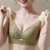 Full-cup Large-sized Bra for Women Anti-sagging Breast Retraction No Underbra Adjustable Thin Lingerie Push Up Bra
