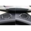 For Jaguar XE 2016-2021 Real Carbon Fiber Dashboard L&R Speaker Sound Ring Trim